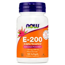 NOW Foods CoQ10 200mg with Vitamin E Softgel
