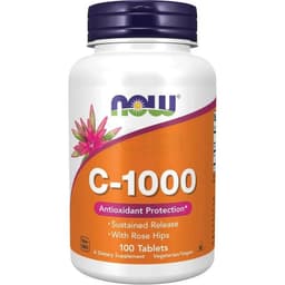 NOW Foods Vitamin C-1000 with Rose Hips Tablet