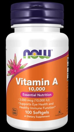 NOW Foods Vitamin A 10,000 IU Softgel