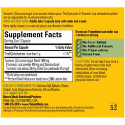 Nature Made Turmeric Curcumin 500mg