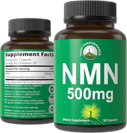 Peak Performance NMN 500mg Capsules