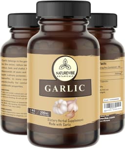 Naturevibe Botanicals Organic Black Garlic Capsules