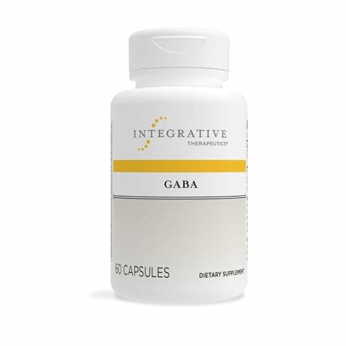 Integrative Therapeutics GABA - Brain Health Supplement that Supports Nerve Cell Function* - Support Neurochemical Balance & Neurotransmitter Production* - Dairy-Free - 60 Capsules (60 Servings) Capsule