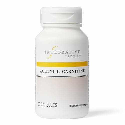 Integrative Therapeutics Acetyl L-Carnitine - Supports Cellular Energy Productionfor Active Lifestyles* - Supports Nerve Cell Function* - Vegan & Gluten-Free - 60 Capsules Capsule