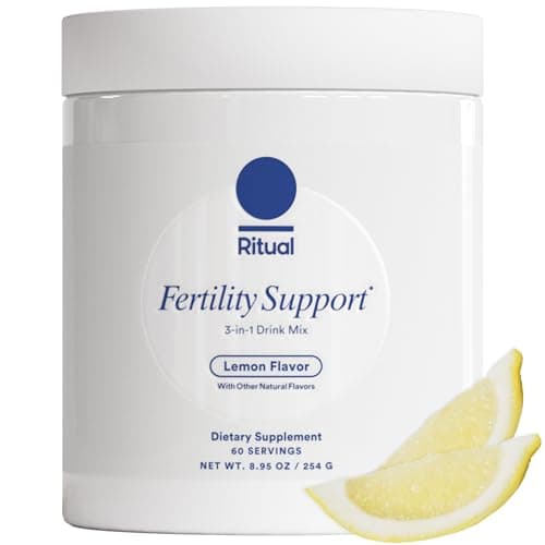 Ritual Fertility Support - Myo-Inositol, NAC, CoQ10 Supplement For Women - 3-in-1 Drink-Mix Formulated to Support Conception Outcomes with Studied Ingredients - Designed with an OB/GYN. - 60 Servings* Capsule