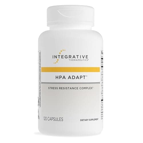 Integrative Therapeutics HPA Adapt - Adaptogenic Supplement for Stress Support* - Includes Ashwagandha, Rhodiola & Other Adaptogenic Herbs* - Vegan, Dairy-Free & Gluten-Free - 120 Capsules Capsule