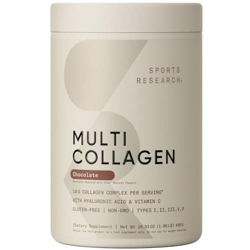 Sports Research Multi Collagen Protein Powder (5 Types, Unflavored) — view 1 of 5