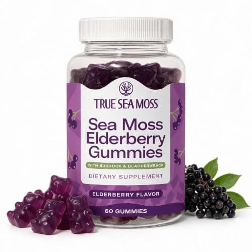 TrueSeaMoss Elderberry Sea Moss Gummies (Organic) supplement product image 1 of 5