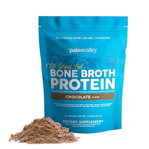 Paleovalley Grass Fed Bone Broth Protein Chocolate — view 1 of 5