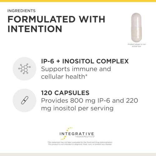 Integrative Therapeutics Cellular Forte - Inositol Supplement for Immune System & Cell Health Support* - Contains IP-6 - Vegan, Gluten-Free & Dairy-Free - 120 Capsules (60 Serving… supplement product thumbnail 5 of 6