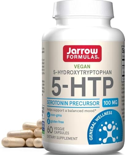 Jarrow Formulas® 5-HTP, 100 mg, Serotonin Precursor, 60 Veggie Capsules, 60 Day Supply supplement product image 1 of 5