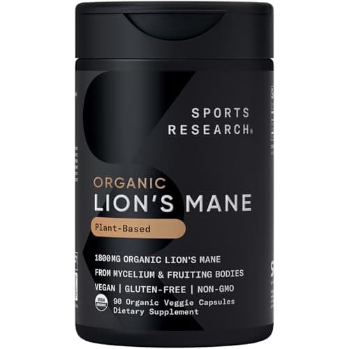 Sports Research Organic Lion's Mane 1800mg — view 1 of 5