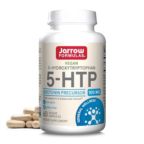 Jarrow Formulas® 5-HTP, 100 mg, Serotonin Precursor, 60 Veggie Capsules, 60 Day Supply Capsule