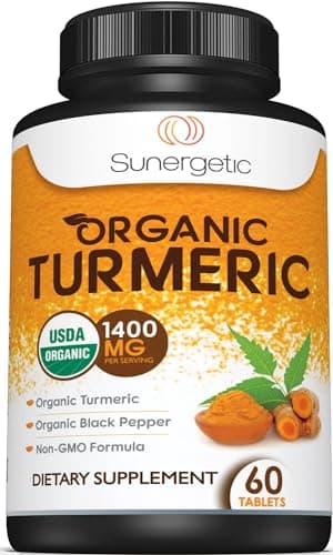 Sunergetic USDA Organic Turmeric 1400mg Capsule
