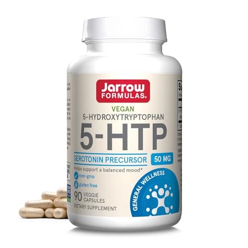 Jarrow Formulas® 5-HTP, 100 mg, Serotonin Precursor, 90 Veggie Capsules, 90 Day Supply Capsule