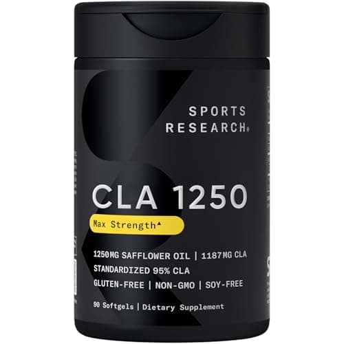 Sports Research CLA 1250mg (95% Active CLA, 90 Softgels) — view 1 of 5