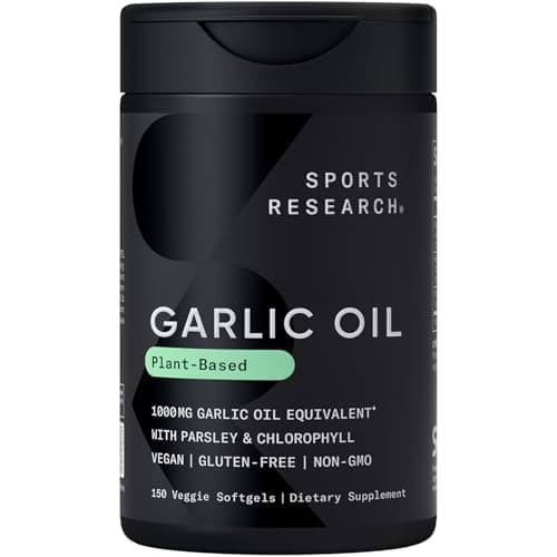 Sports Research Odorless Garlic Oil Pills with Parsley & Chlorophyll — view 1 of 5
