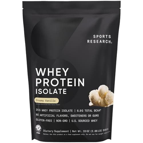 Sports Research Whey Protein Isolate Vanilla 2lb — view 1 of 5