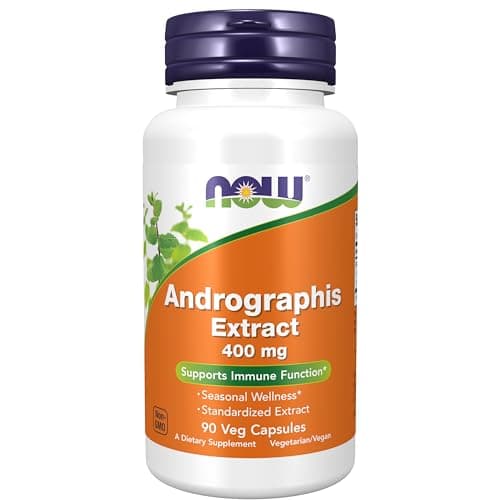 NOW Foods Supplements, Andrographis Extract 400 mg (Standardized Extract), 90 Veg Capsules Capsule