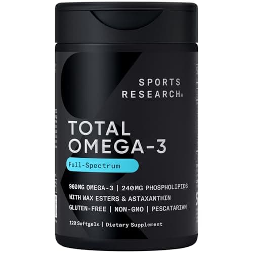 Sports Research Total Omega-3 Fish Oil 2200mg (Multi-Source) Softgel
