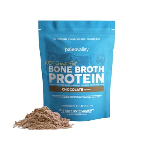 Paleovalley Grass Fed Bone Broth Protein Chocolate — view 1 of 5