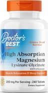 Doctor's Best High Absorption Magnesium Glycinate supplement product thumbnail 2 of 6
