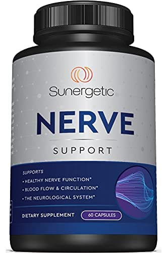 Premium Nerve Support Supplement – with Alpha Lipoic Acid (ALA) 600 mg, Acetyl-L-Carnitine (ALC) & Benfotiamine - Nerve Support Formula for Healthy Circulation, Feet, Hands & Toes - 60 Capsules — view 1 of 5