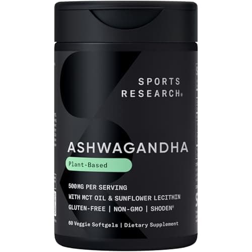 Sports Research Ashwagandha (Shoden) Softgels Veggie Softgel