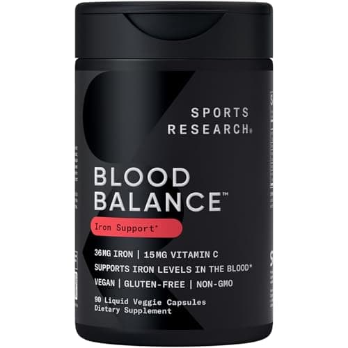 Sports Research Blood Balance Iron Supplement with Folate, B12 & Vitamin C — view 1 of 5