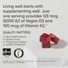Sports Research Vegan Vitamin D3 + K2 Sugar-Free Gummies (5000 IU D3 + 100mcg MK-7, 60 Count) supplement product thumbnail 5 of 6