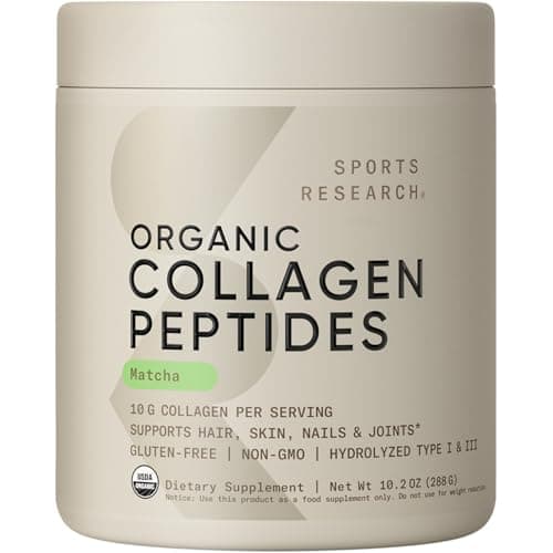 Sports Research Collagen Peptides with Matcha — view 1 of 5