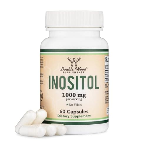 Inositol Capsules (Myo Inositol) 1000mg Health Support for Women (60 Count)(No Fillers, Vegan Safe, Gluten Free) by Double Wood — view 1 of 5