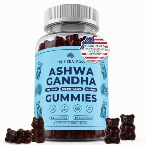 TrueSeaMoss Ashwagandha Sea Moss Gummies supplement product image 1 of 5