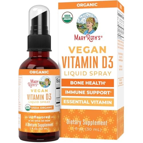 Mary Ruth's MaryRuth Organics Vitamin D USDA Organic | VIT D3 Liquid | Sugar Free | Liquid VIT D Spr Liquid
