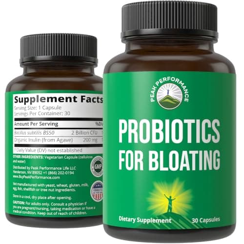 Peak Performance Bloat & Gas Probiotic supplement product image 1 of 5