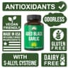 Peak Performance Aged Black Garlic Capsules. Raw Vegan Pure Odorless Extract Supplement Pills for Cholesterol, and Immune Support. from Garlic Bulb with S-Allyl Cysteine and Antio… supplement product thumbnail 4 of 6
