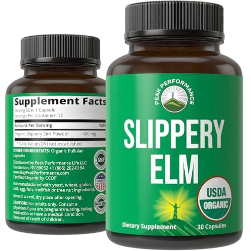 Peak Performance USDA Organic Slippery Elm Capsules — view 1 of 5