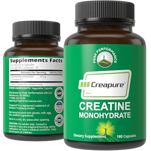 Peak Performance Creapure Creatine Monohydrate Capsules Capsules