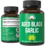 Peak Performance Aged Black Garlic Capsules. Raw Vegan Pure Odorless Extract Supplement Pills for Cholesterol, and Immune Support. from Garlic Bulb with S-Allyl Cysteine and Antio… supplement product thumbnail 2 of 6