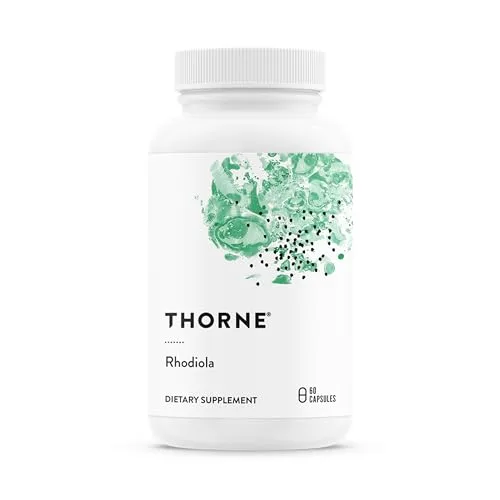 THORNE - Rhodiola - Adaptogenic Botanical Supplement for Stress Relief - Enhances Sleep, Mood & Ment Capsule