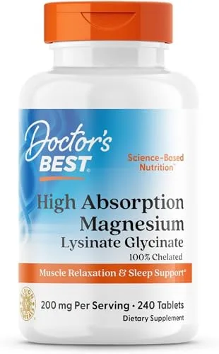 Doctor's Best High Absorption Magnesium Glycinate Tablet