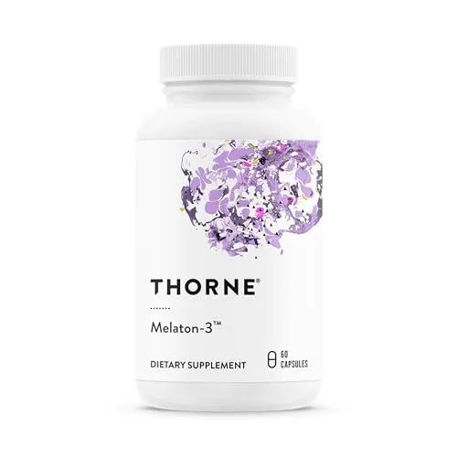 THORNE - Melaton-3-3 mg Melatonin Supplement - Supports Normal Circadian Rhythms, Restful Sleep & Re Capsule