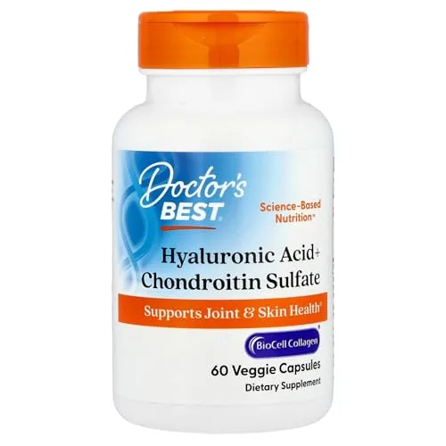 Doctor's Best Hyaluronic Acid + Chondroitin Sulfate with BioCell Collagen Capsule