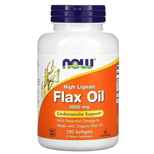 NOW Foods High Lignan Flax Oil 1000mg Softgel