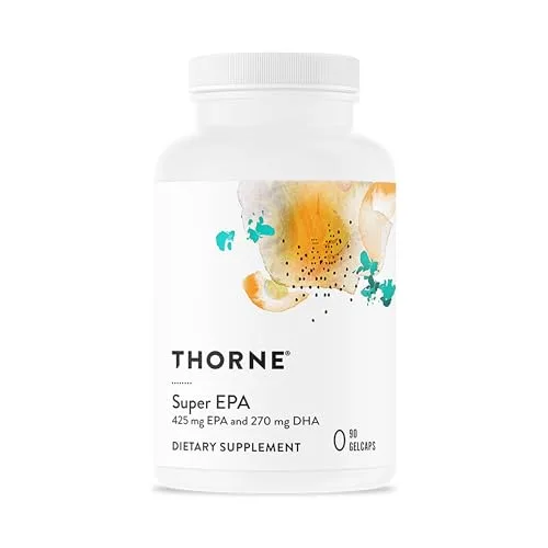 THORNE - Super EPA - Omega-3 Fish Oil Supplement with EPA & DHA from Sustainably Sourced Fish - Supp Softgel