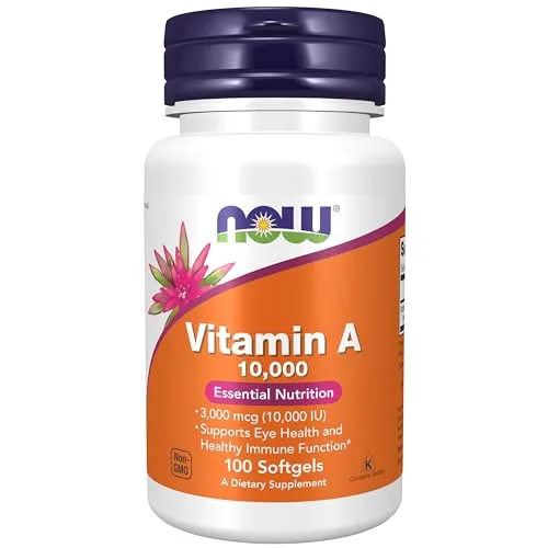 NOW Foods Vitamin A 10,000 IU Softgel
