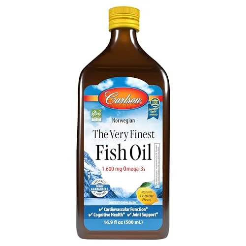 Carlson The Very Finest Fish Oil Liquid Liquid (Lemon Flavor)