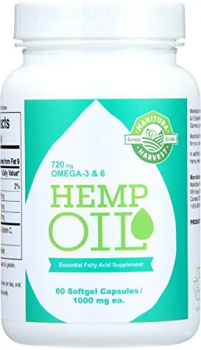 Manitoba Harvest Hemp Seed Oil Capsules 1000mg Softgel