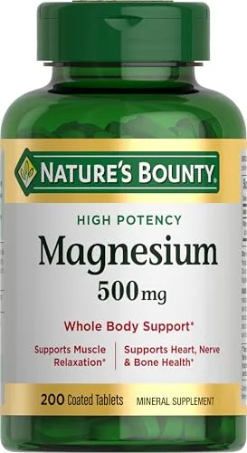 Nature's Bounty Magnesium Oxide 500mg Coated Tablet