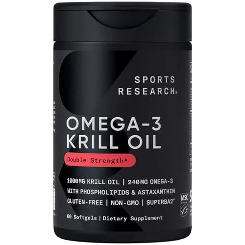Sports Research Antarctic Krill Oil 1000mg Softgel